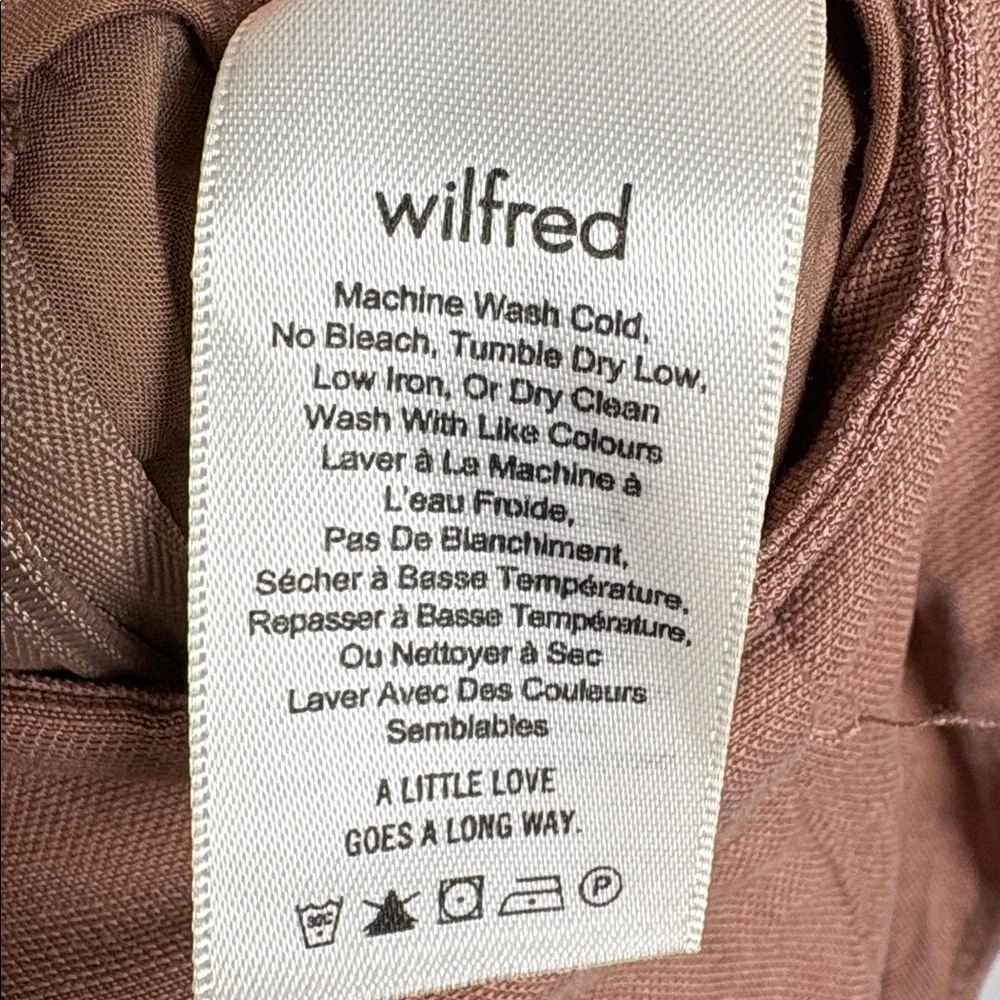 WILFRED Aretzia NWT Brax Jumpsuit Linen Blend in Nutmeg size 0